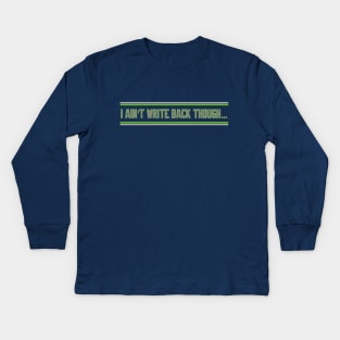 Seattle Seahawks I Ain’t Write Back Though Geno Smith by CH3Media Kids Long Sleeve T-Shirt